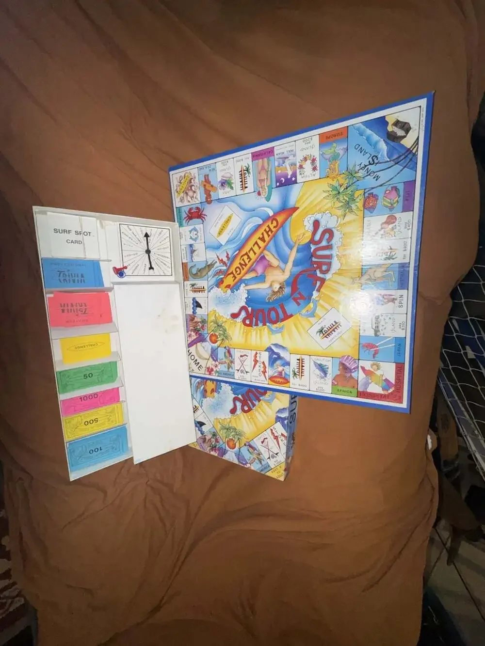 Vintage 1996 Surf N Tour Challenge Board Game